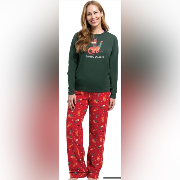 Pajamagram Santasaurus Pajamas Sz XS - Picture 1 of 10
